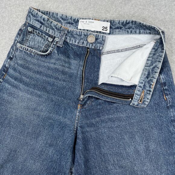 Rag Bone Miramar Sofie Wide Leg Pants Womens 25 (26 x 30) Faux Denim Printed - Picture 7 of 11